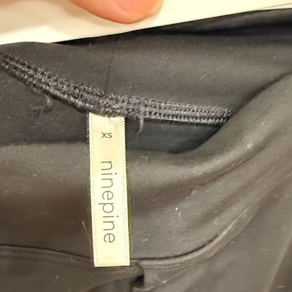 Women's Black Wide Leg Stretchy Pants - Picture 3 of 5